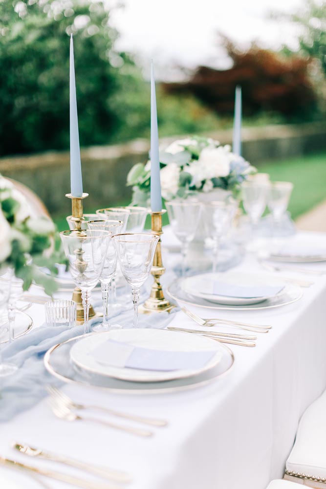 Pale Blue Wedding table