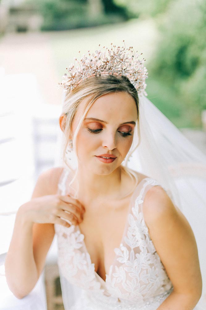 Storme Makeup and Hair Bride with statement hairpiece