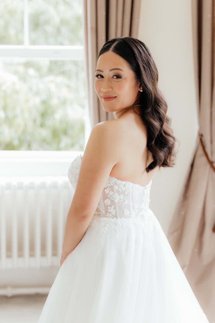 Natural-Bridal-Makeup-and Hollywood Waves- Surrey