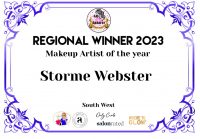 Storme Webster - National winner makeup artist of the year