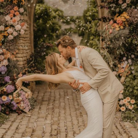 Summer wedding inspiration at Euridge Manor with orange, coral and peach colour palette and Made With Love dresses - Storme Makeup and Hair 2
